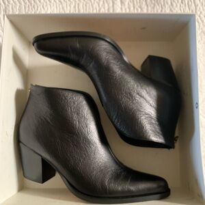 Vince Black Leather Boots